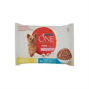PURINA ONE MINI CONTROLLO DEL PESO MULTIPACK 4X100G CON TACCHINO