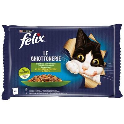 FELIX GHIOTTONERIE SELEZ.VERD.MANZO&CAROTE/POLLO & POMODORO 4X85