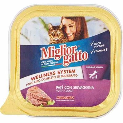 MIGLIORGATTO PATE' SELVAGGINA 100GR