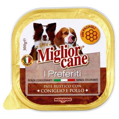 MIGLIORCANE I PREFERITI PATE' RUSTICO CONIGLIO E POLLO VASCHETTA