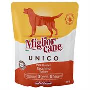 MIGLIORCANE UNICO PATE' RUSTICO 100% TACCHINO BUSTA 300GR