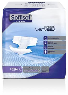 SOFFISOF PANN.MUTANDINA CLASSIC ADULTI ASSORB.9 LARGE 15PZ