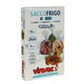 VIROSAC SACCO FRIGO 29X42 CM 5 LT 15 PZ AZZURRO TRASP. LDPE GRAN