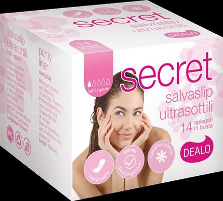 DEALO SECRET SALVASLIP 14PZ. RIPIEGATI IN BUSTINA LUNGH.16CM