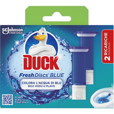 DUCK FRESH DISCS  DOPPIA  RICARICA BLUE 2 PZ