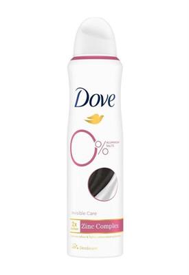 DOVE DEOD.ADVANCED SPRAY 0% INVISIBLE DRY 150ML