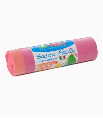NEC SACCO FACILE PLT ROSA PROF.C/MAN 55X65 40LT 15PZ