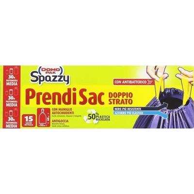 DOMOPAK PRENDISAC 30LT CM 52X60 CASALINGO BLU/NERO 15PZ 9901