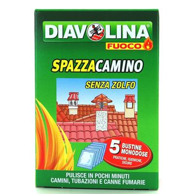 DIAVOLINA SPAZZACAMINO 5 BUSTINE X 50GR. 6PZ