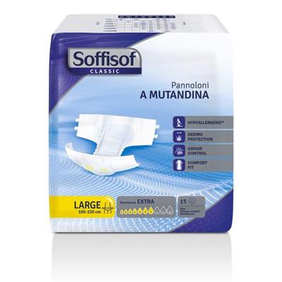 SOFFISOF PANN.MUTANDINA CLASSIC ADULTI ASSORB.7 LARGE 15PZ