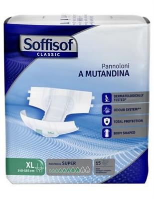 SOFFISOF PANN.MUTANDINA CLASSIC ADULTI ASSORB.8 XL 15PZ