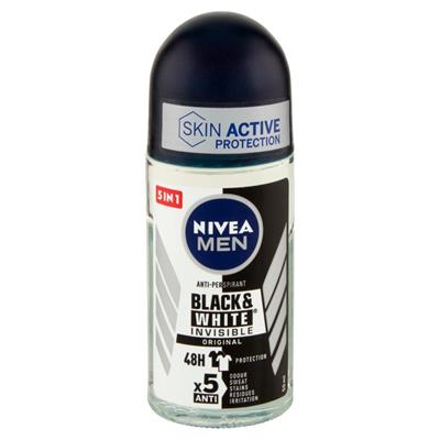NIVEA DEO MEN INVISIBLEBLACK - WHITE ROLL-ON ML 50