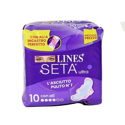 LINES SETA ASSORBENTI ULTRA ALI X 10