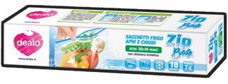 DEALO ZIP BAG 8 SACCHETTI 28*40CM LDPE SPESSORE 50 MICRON
