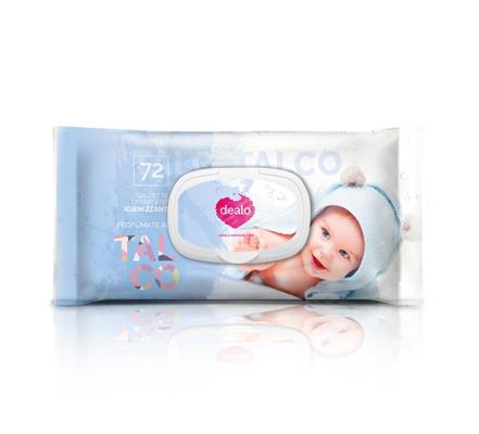 DEALO SALVIETTINE IGIEN.BABY 72PZ.TALCO GOFFRATE