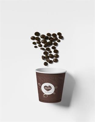 DEALO BICCHIERINI CARTA CAFFE 50PZ MARRONE 75ML