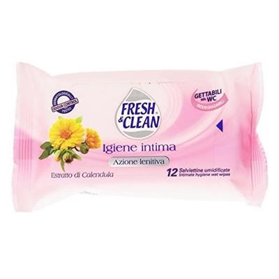 FRESH&CLEAN SALVIETTA POCKET INTIMA ROSA CALENDULA 12PZ
