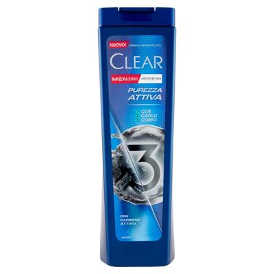 CLEAR SHAMPOO PUREZZA ATTIVA 3IN1 225ML