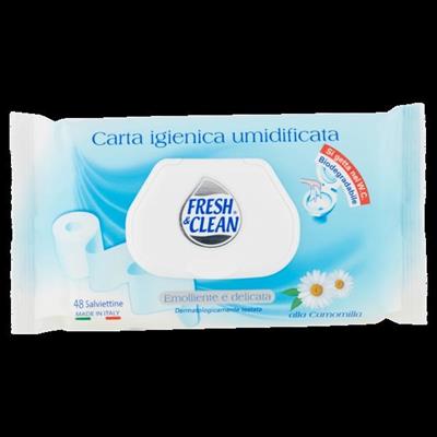 FRESH&CLEAN CARTA IGIENICA UMIDIFICATA VASCHETTA 48PZ