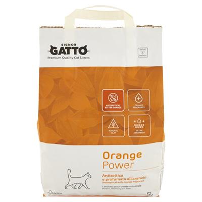 SIGNOR GATTO LETTIERA ORANGE POWER 5L 5L